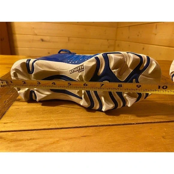 Nike Youth Alpha Menace 2 Shark Football Cleats Blue Unisex Kids 5.5Y Blue GC - Picture 10 of 11